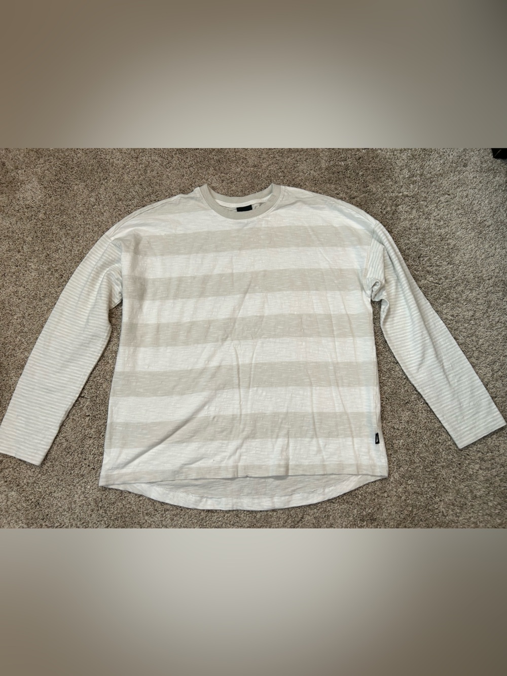 The North Face Neutral Striped Long Sleeve T-Shirt